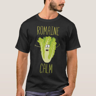 Camiseta Lechuga Roma Calma Jardinería Humor de Jardinero