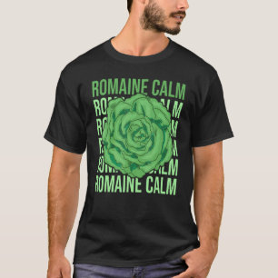Camiseta Lechuga Roma Calma Pun Verdura Jardinería Diversi