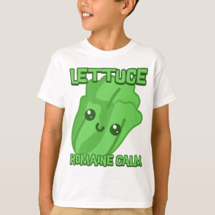 Camiseta Lechuga Romaine Calma! Personalizado De Pun De Veg