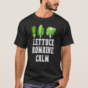 Camiseta Lechuga Romana Calma  Jardinería Amor Y Amabilidad