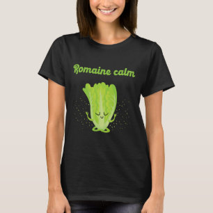 Camiseta Lechuga romana sarcástica calma zen yoga gimnasio