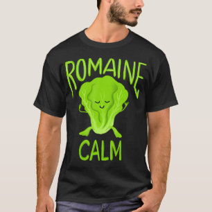 Camiseta Lechuga Romaña Tranquila Chiste Divertido Jardiner