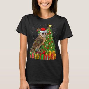 Camiseta Lechuza Barn Navidad Navidades de lechuza de Santa