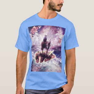 Camiseta Lechuza blanca montando lobo de unicornio en taco