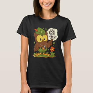 Camiseta Lechuza carpintera sobre el Día del Árbol Forestal