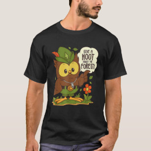 Camiseta Lechuza carpintera sobre el Día del Árbol Forestal
