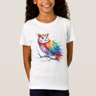 Camiseta Lechuza colorida