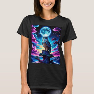 Camiseta Lechuza colorida