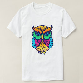 Camiseta Lechuza colorida