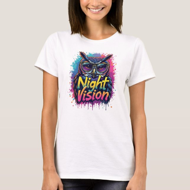 Camiseta Lechuza con visión nocturna (Anverso)