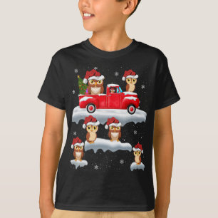 Camiseta Lechuza conduciendo Navidades de Lechuza Camionera