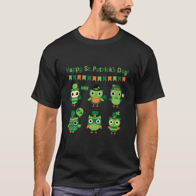 Camiseta Lechuza Cuta Para Regalos De Día De Sta Patrocinad (Anverso)