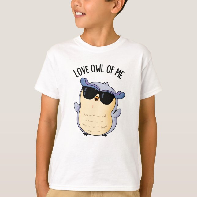 Camiseta Lechuza De Amor De Mí Divertido Pun De Ave (Anverso)