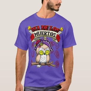 Camiseta Lechuza de animales Dia De Los Muertos