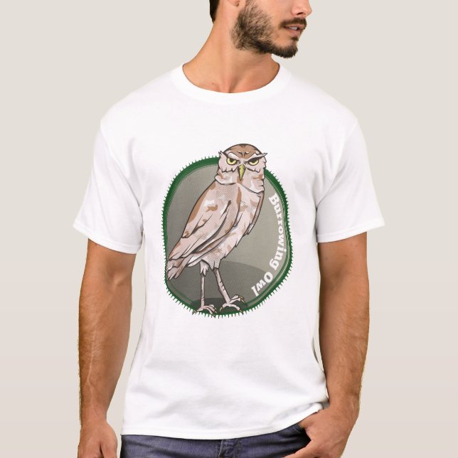 Camiseta Lechuza De Arañadura Cuta (Anverso)