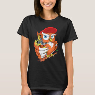 Camiseta Lechuza de artista de tatuaje Mascota de pájaro de