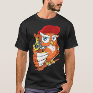 Camiseta Lechuza de artista de tatuaje Mascota de pájaro de