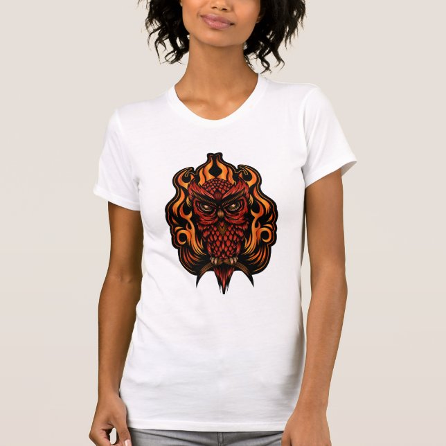 Camiseta Lechuza de Fuego (Anverso)