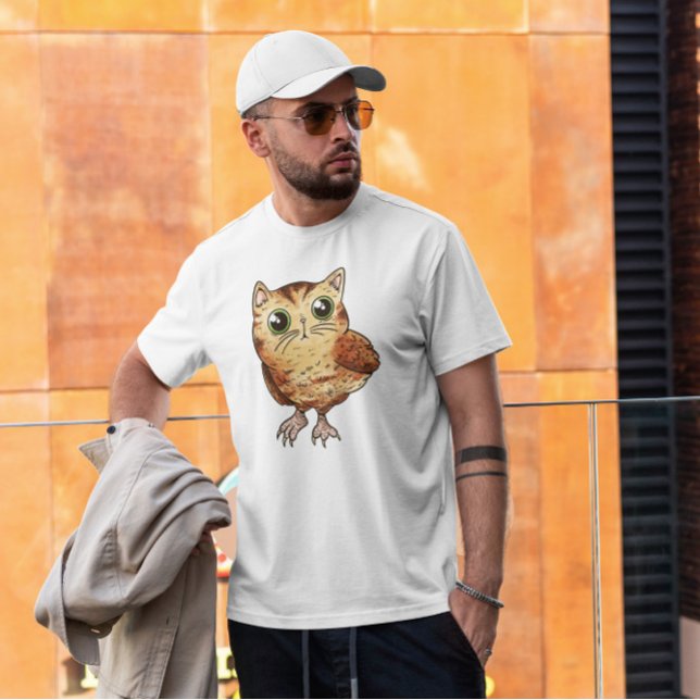 Camiseta Lechuza de gato (Subido por el creador)