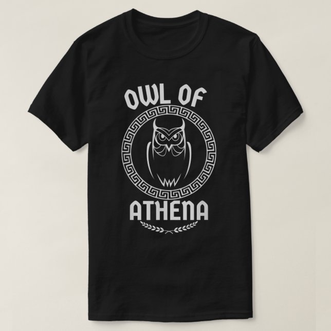 Camiseta Lechuza De La Diosa De Atenas Medusa Griego  (Diseño del anverso)