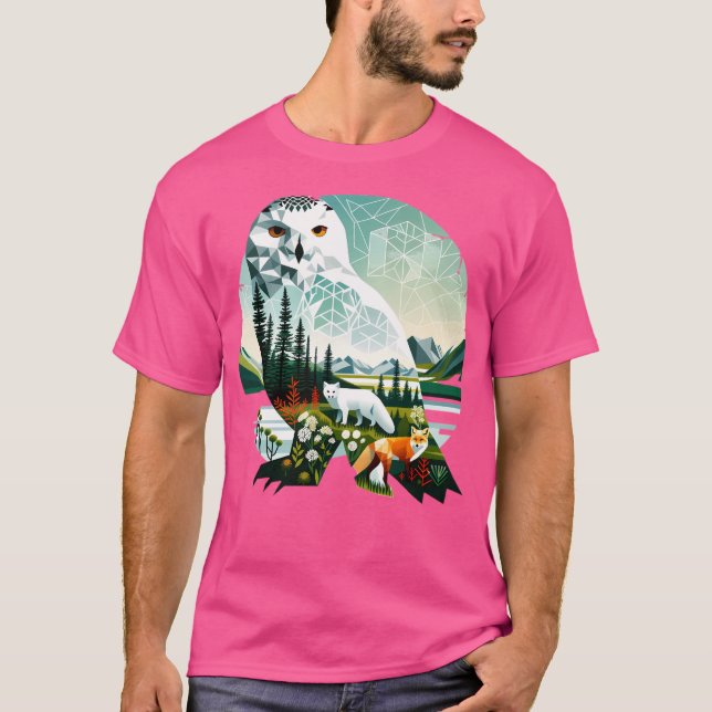 Camiseta Lechuza de nieve activa (Anverso)