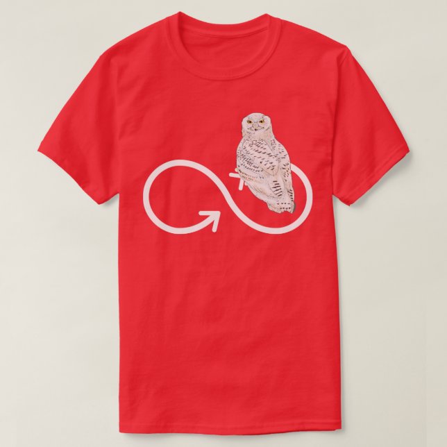 Camiseta Lechuza de Rótulo Infinity Lover (Diseño del anverso)