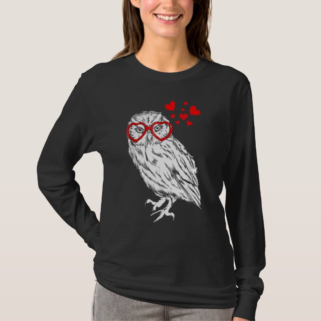 Camiseta Lechuza de sol Amor Lechuzas Cutas (Anverso)