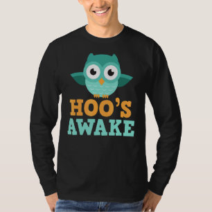 Camiseta Lechuza despertada de Hoo que es el Chiste del pis
