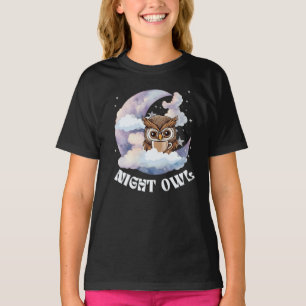 Camiseta Lechuza dorada irritable tomando café