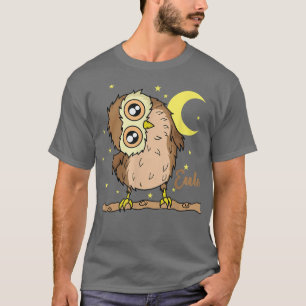 Camiseta Lechuza durmiendo Tipo Luna activa nocturna con es