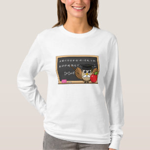 Camiseta Lechuza educativa con Personalizado Apple
