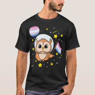 Camiseta Lechuza En El Espacio Orgullo Bisexual