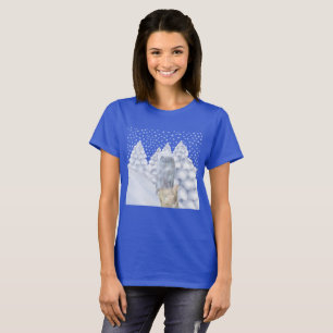 Camiseta Lechuza en la nieve