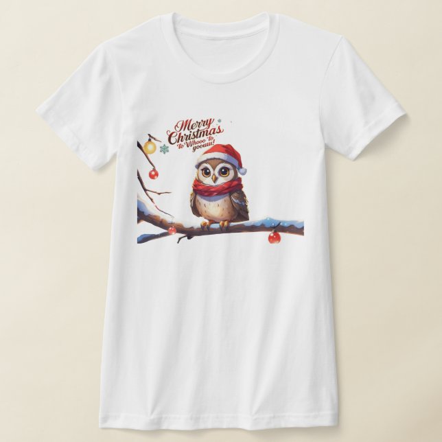 Camiseta Lechuza festiva en un Sombrero (Distribución)