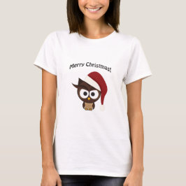 Camiseta Lechuza furiosa de navidad