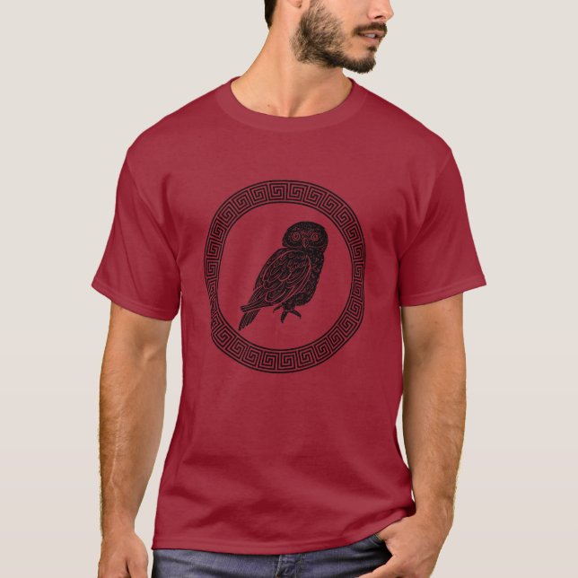 Camiseta Lechuza Griega Antigua (Anverso)