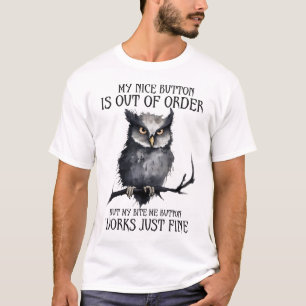 Camiseta Lechuza Grumpy Diciendo