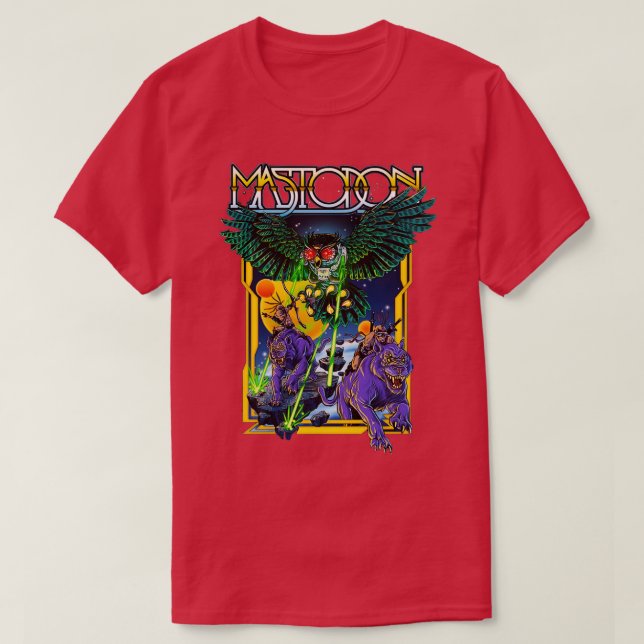 Camiseta Lechuza láser espacial Mastodon  (Diseño del anverso)