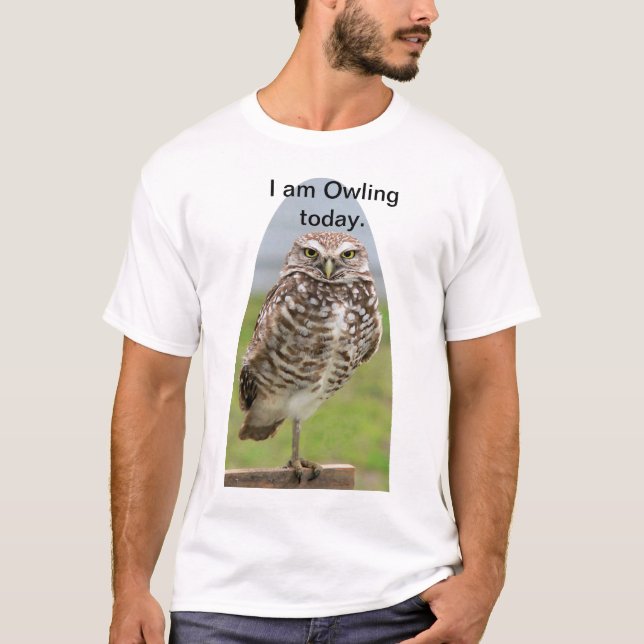 Camiseta Lechuza, Lechuza Ardiente (Anverso)