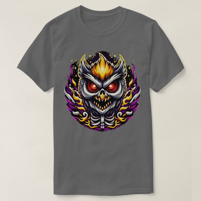 Camiseta Lechuza mágica de Halloween de la lechuza (Diseño del anverso)