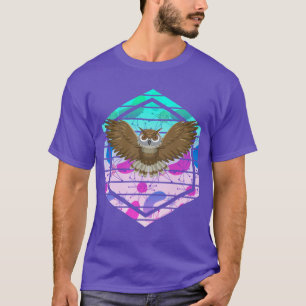 Camiseta Lechuza Moderna De Medio Siglo