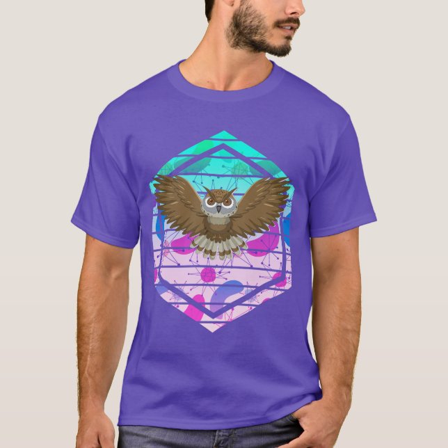 Camiseta Lechuza Moderna De Medio Siglo (Anverso)