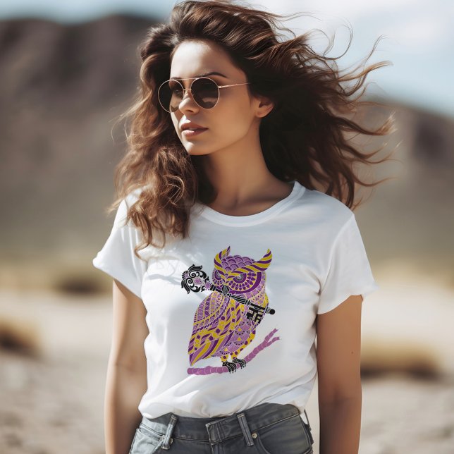 Camiseta Lechuza morada (Subido por el creador)