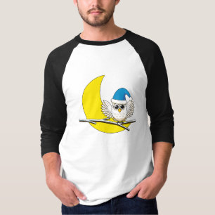 Camiseta Lechuza nevada en una nueva noche de invierno en l