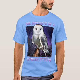 Camiseta Lechuza nevada frente a una noche de pájaro matuti