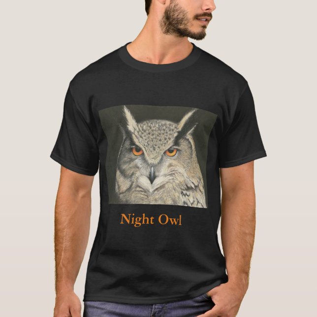 Camiseta Lechuza nocturna (Anverso)