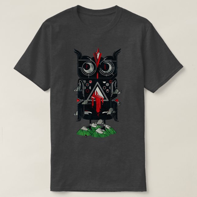 Camiseta Lechuza nocturna (Diseño del anverso)