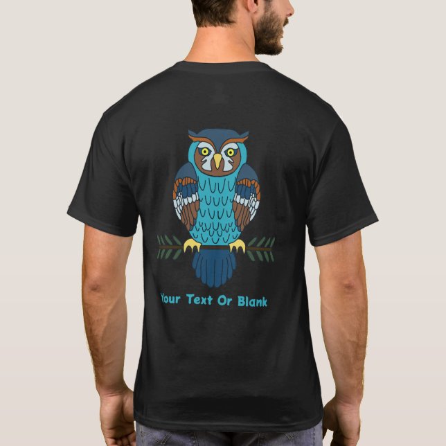 Camiseta Lechuza Nórdica de Arte Popular (Reverso)