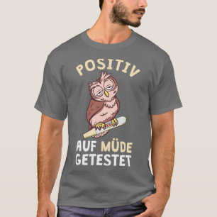 Camiseta Lechuza Positiva En Enfermera De Turno De Noche Ca