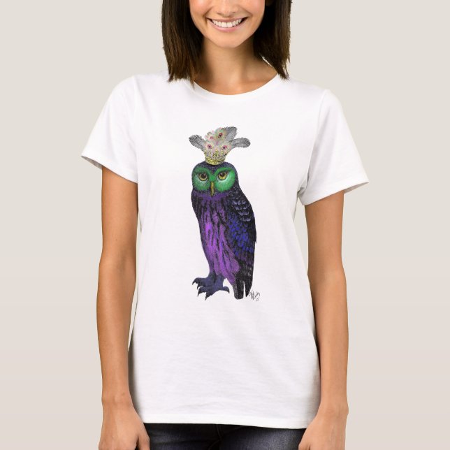 Camiseta Lechuza púrpura (Anverso)
